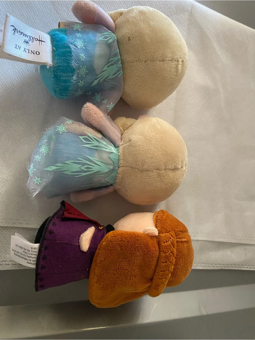 Disney Frozen Plush Beanie Toys Lot Hallmark Anna Elsa Sven Stuffed Animals
